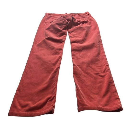 AG Adriano Goldschmied Corduroy Pants Women's Orange the Stevie Slim Straight 27 - Picture 2 of 12